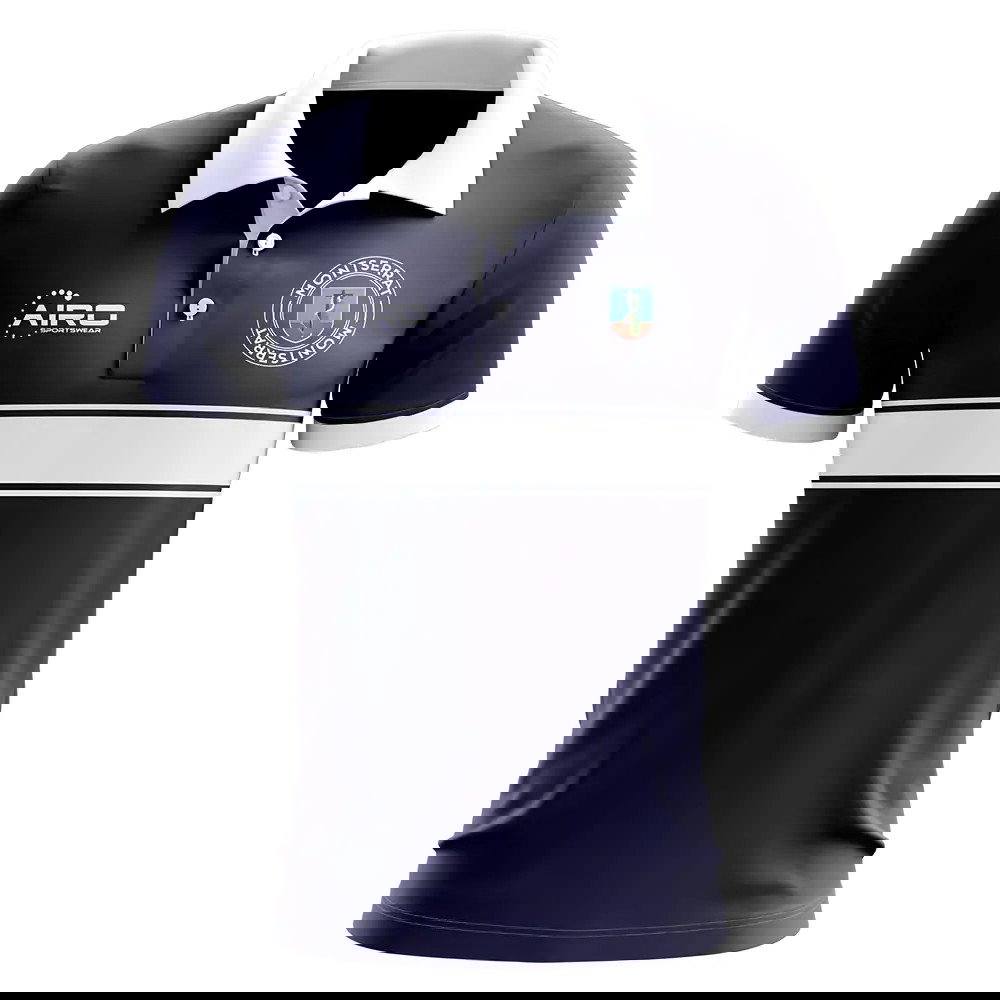 Montserrat Concept Stripe Polo Shirt (Navy)