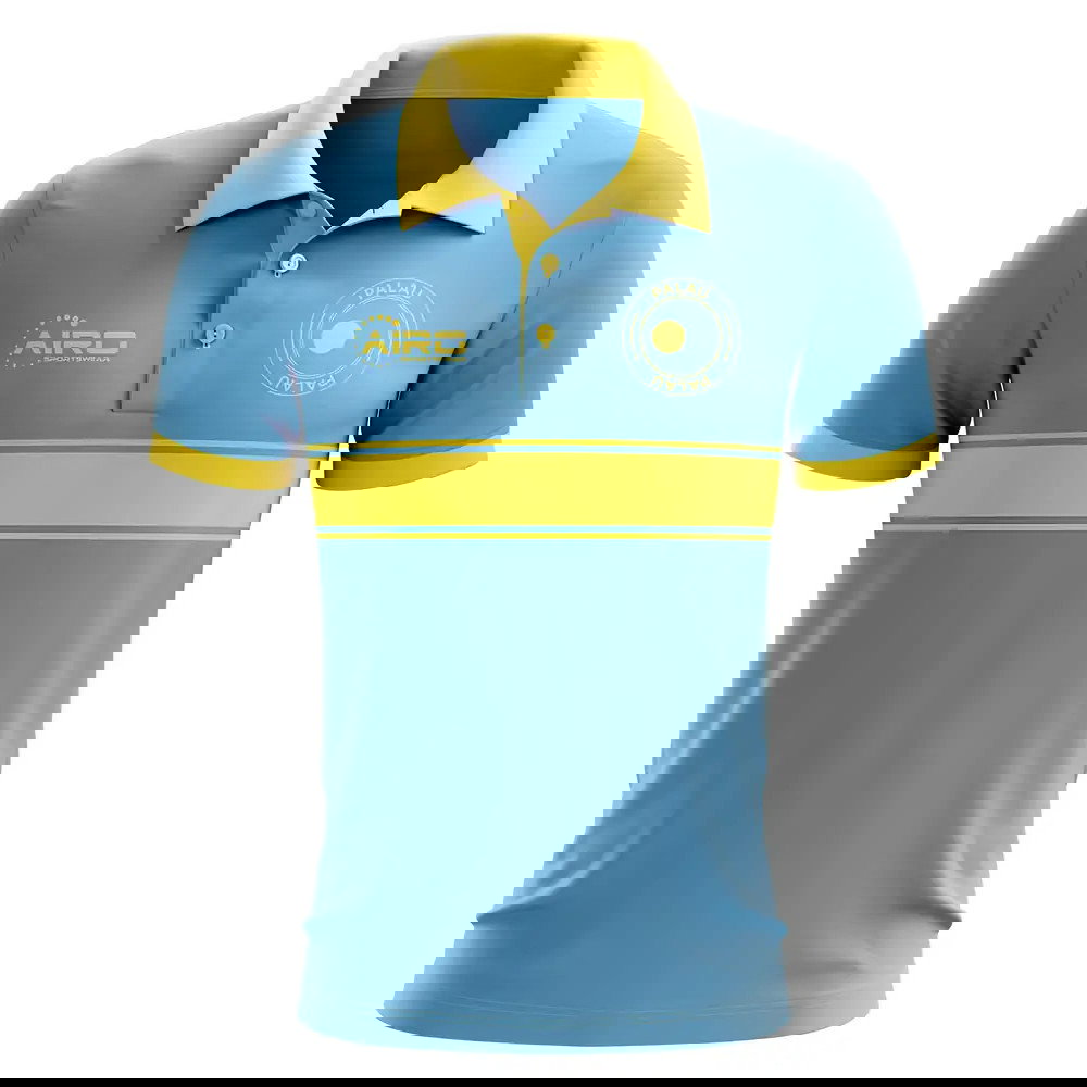 Palau Concept Stripe Polo Shirt (Sky)
