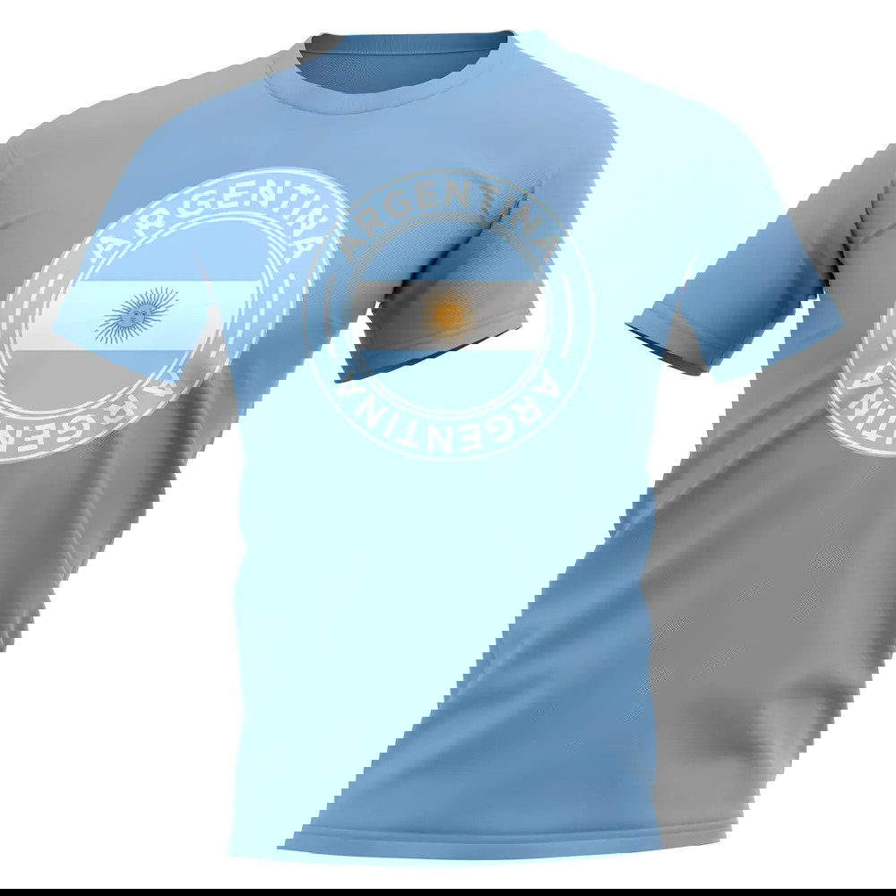 Argentina Football Badge T-Shirt (Sky)