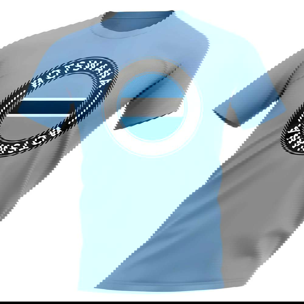 Botswana Football Badge T-Shirt (Sky)