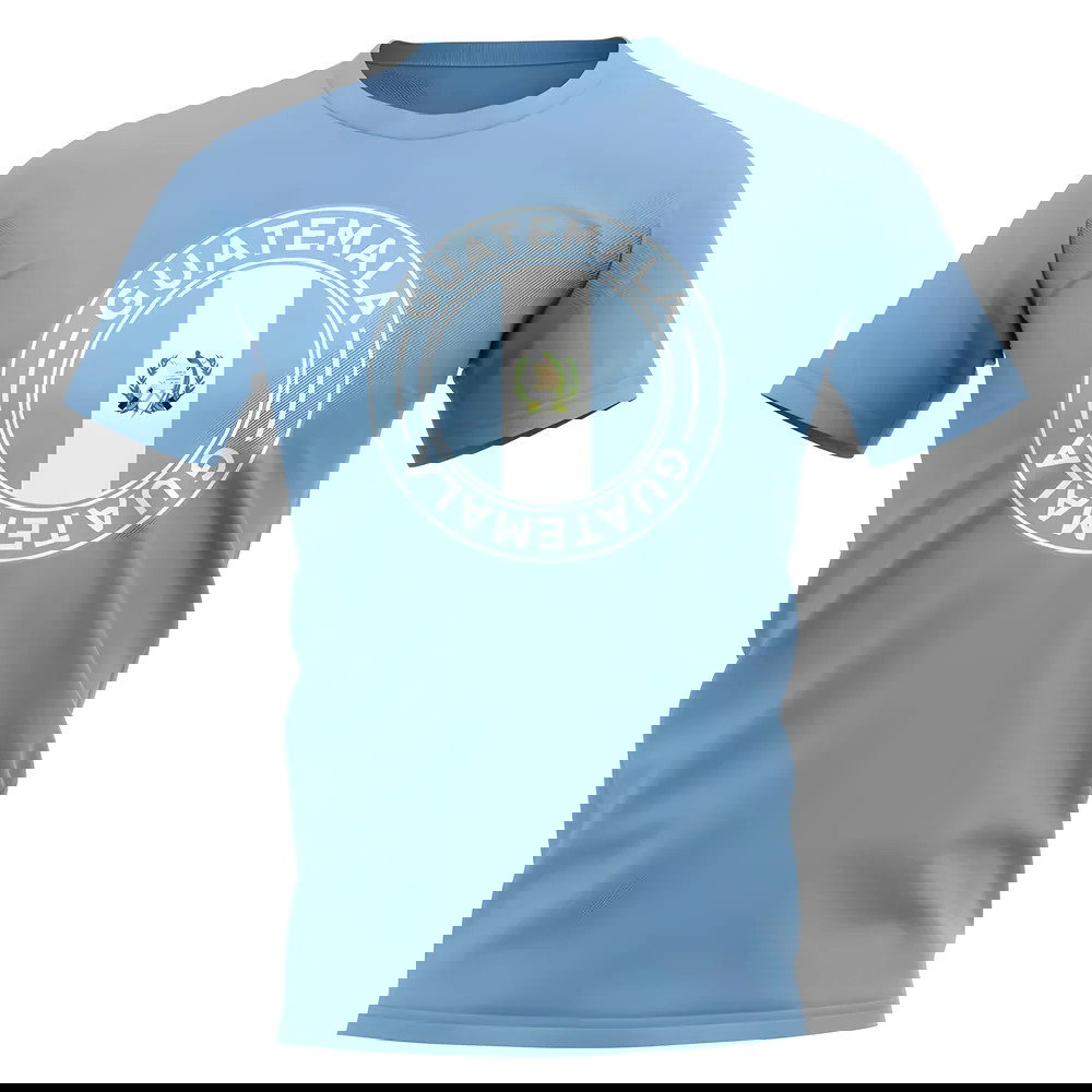 Guatemala Football Badge T-Shirt (Sky)