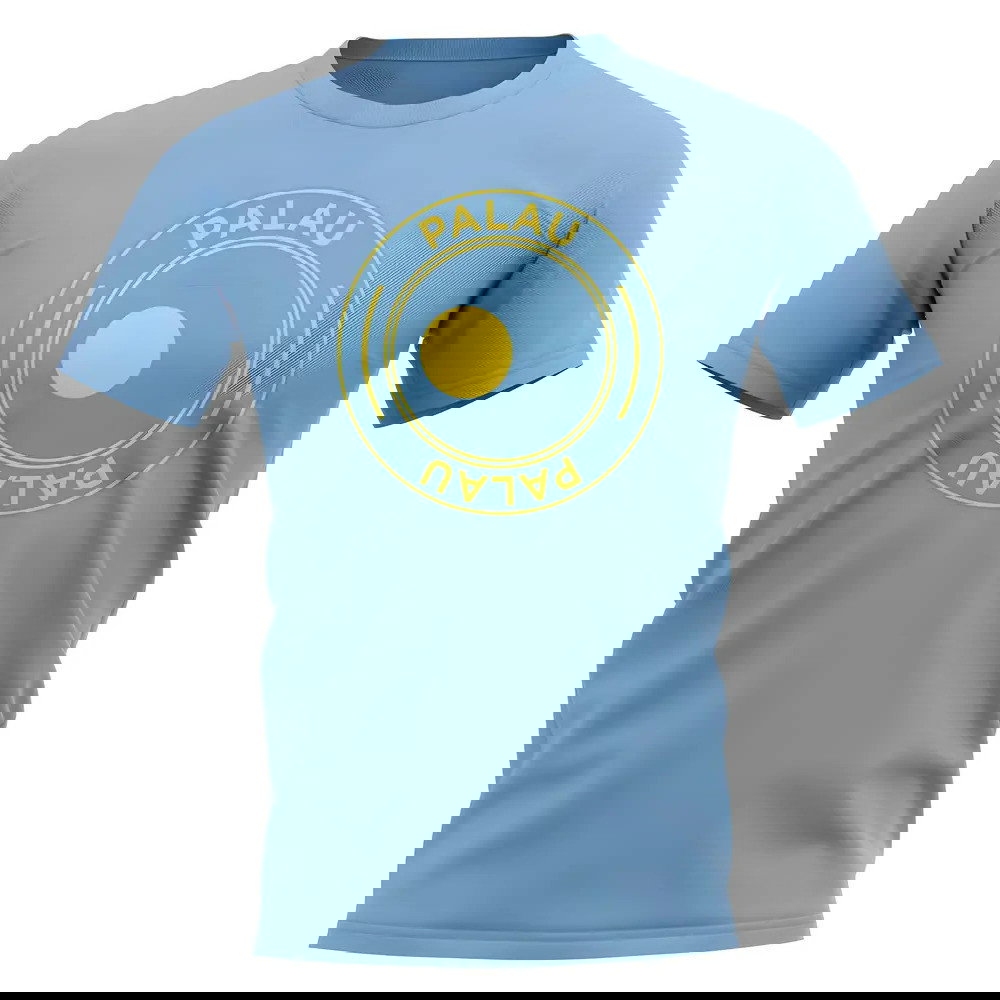 Palau Football Badge T-Shirt (Sky)