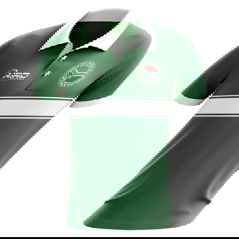 South Africa Concept Stripe Polo Shirt (Green)