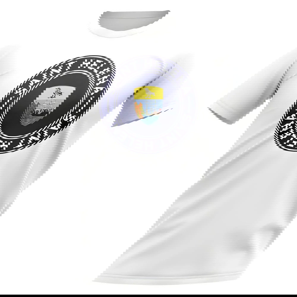 Saint Helena Football Badge T-Shirt (White)