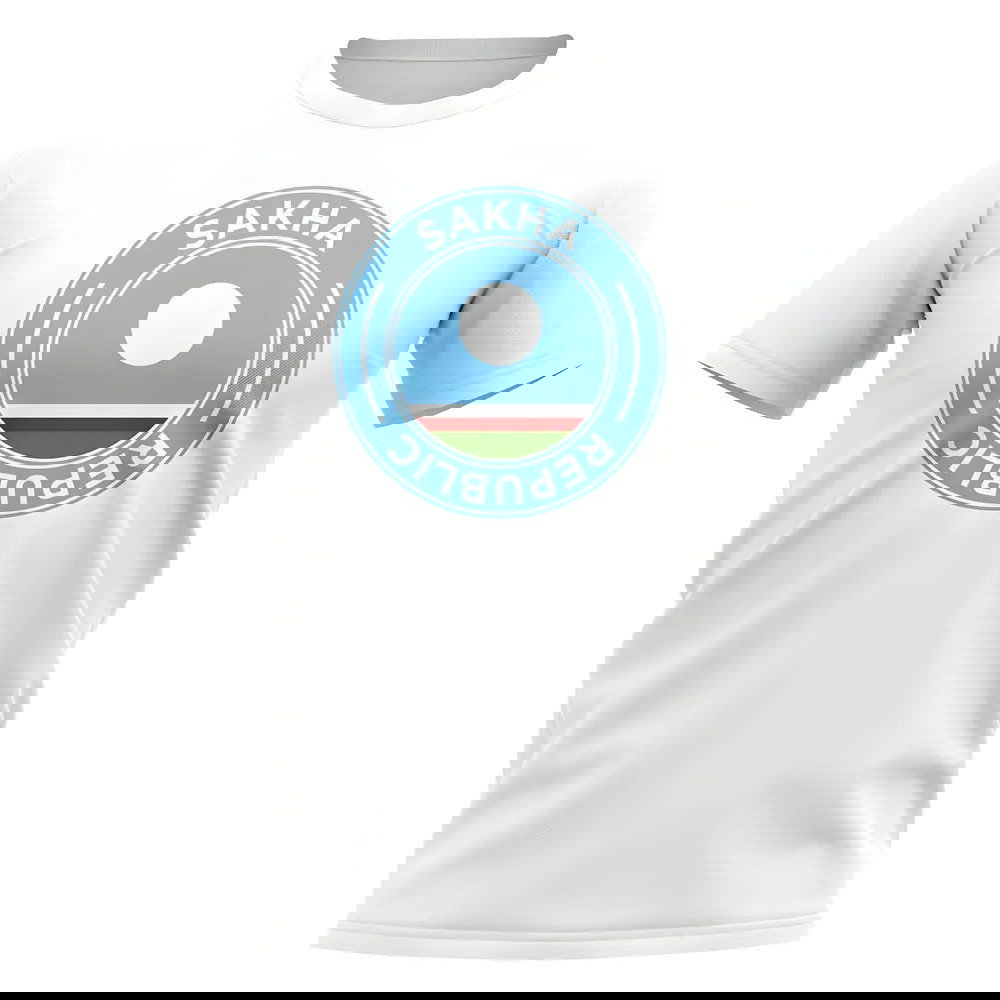 Sakha Republic Football Badge T-Shirt (White)