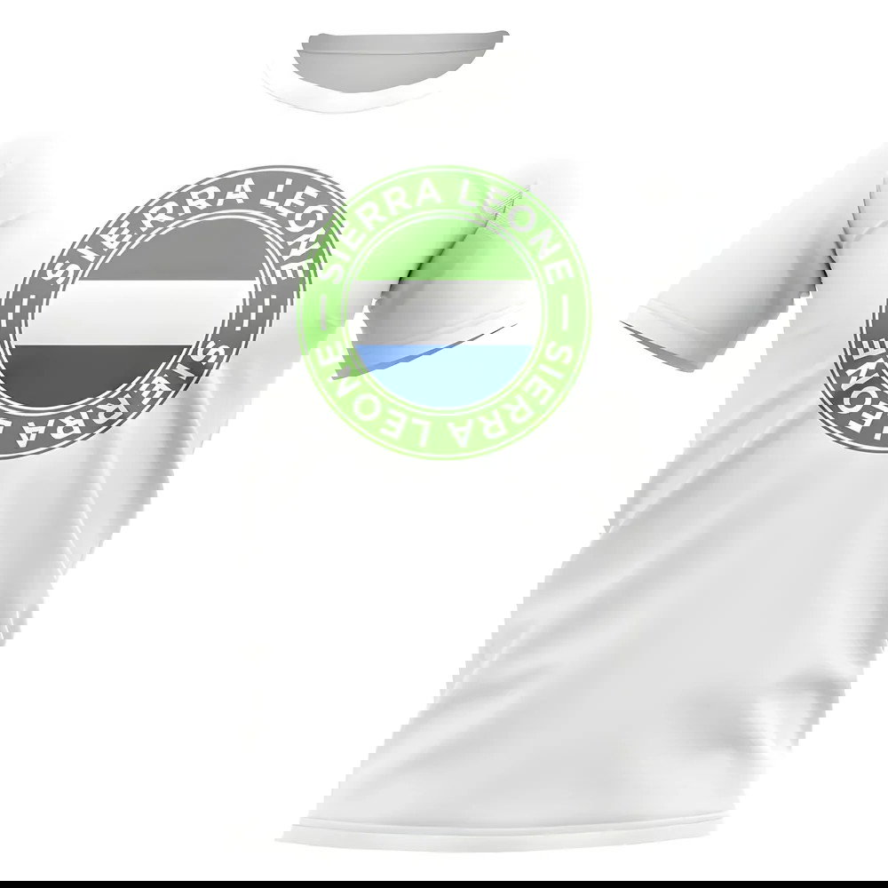 Sierra Leone Football Badge T-Shirt (White)