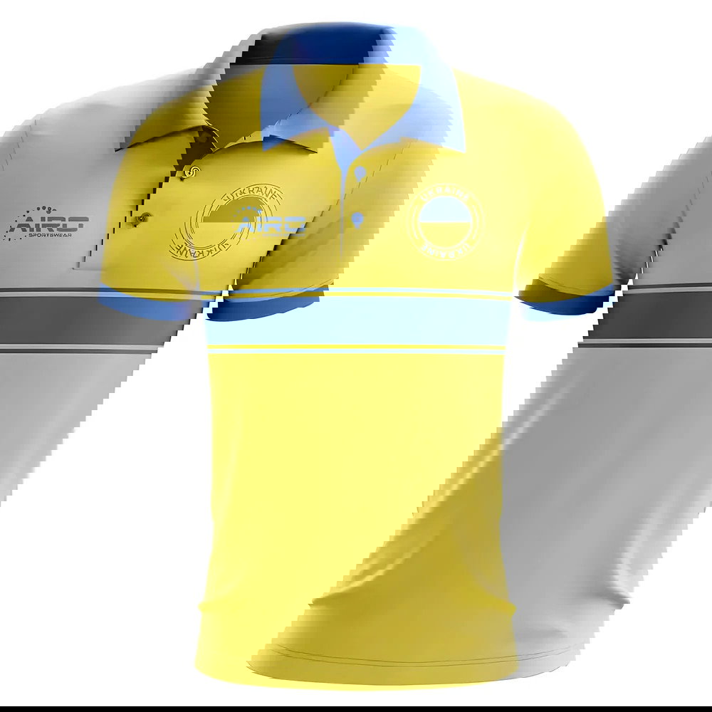 Ukraine Concept Stripe Polo Shirt (Yellow)
