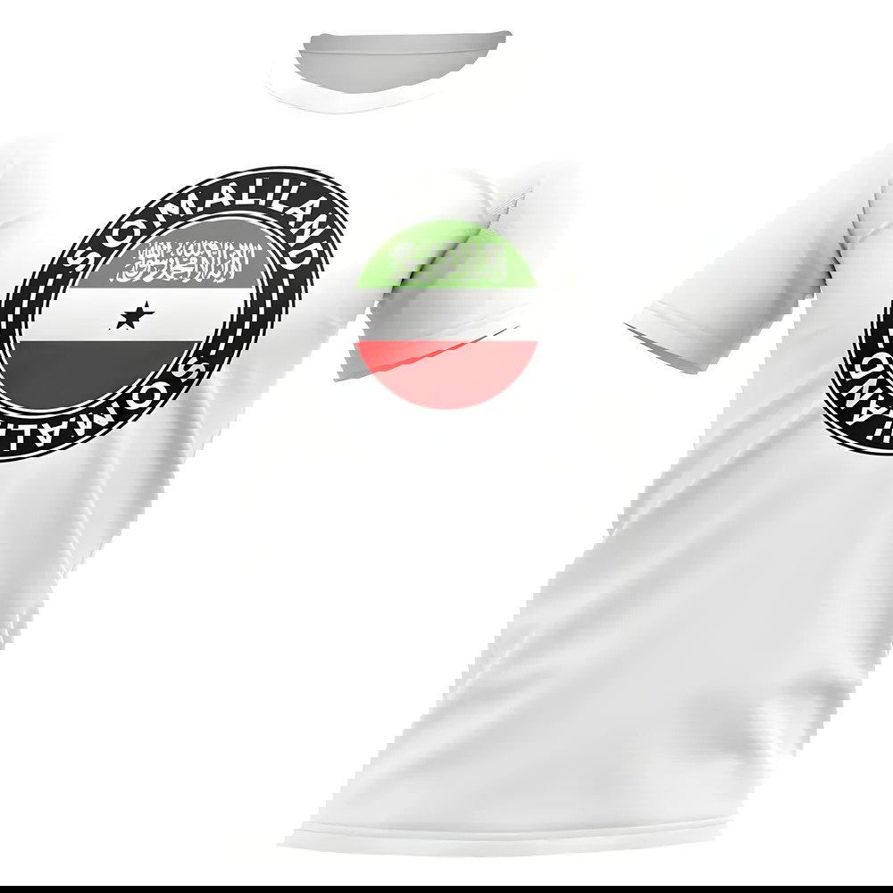 Somaliland Football Badge T-Shirt (White)
