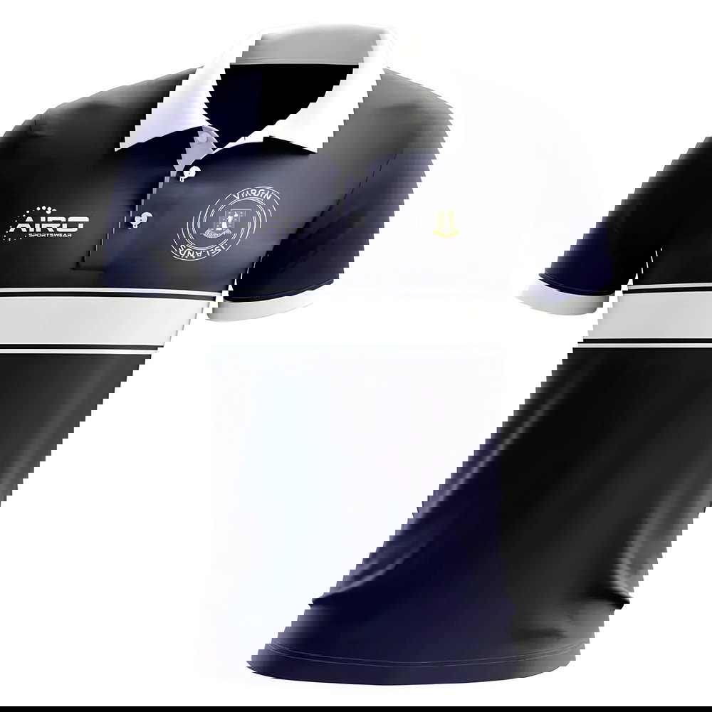 Virgin Islands Concept Stripe Polo Shirt (Navy)