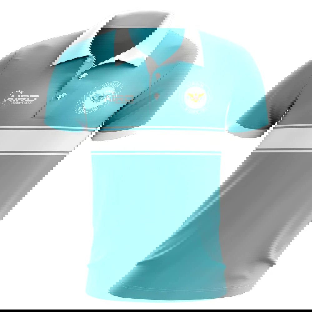 Virgin Islands US Concept Stripe Polo Shirt (Sky)