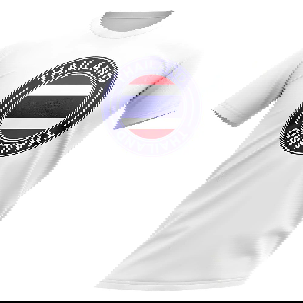 Thailand Football Badge T-Shirt (White)