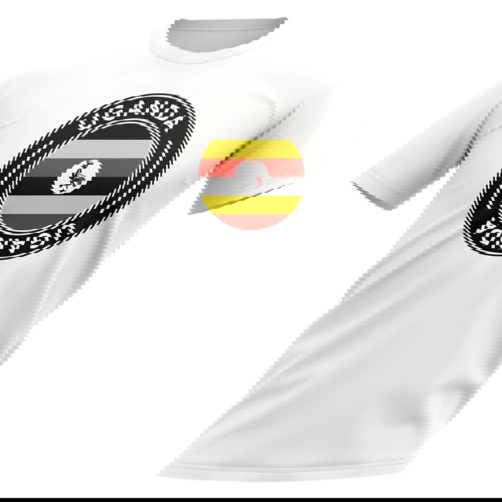 Uganda Football Badge T-Shirt (White)