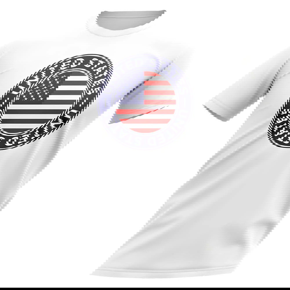 USA Football Badge T-Shirt (White)