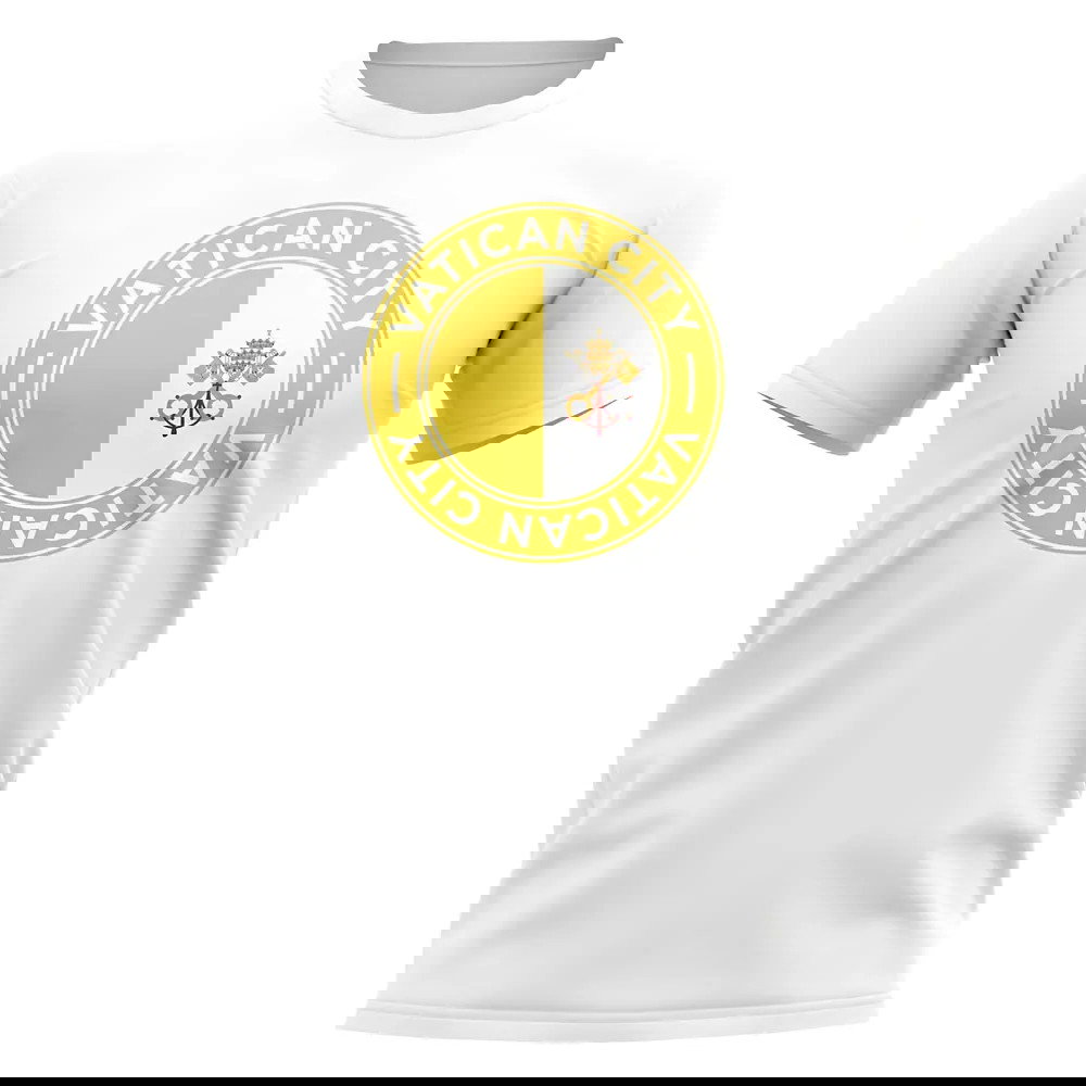 Vatican City Football Badge T-Shirt (White)