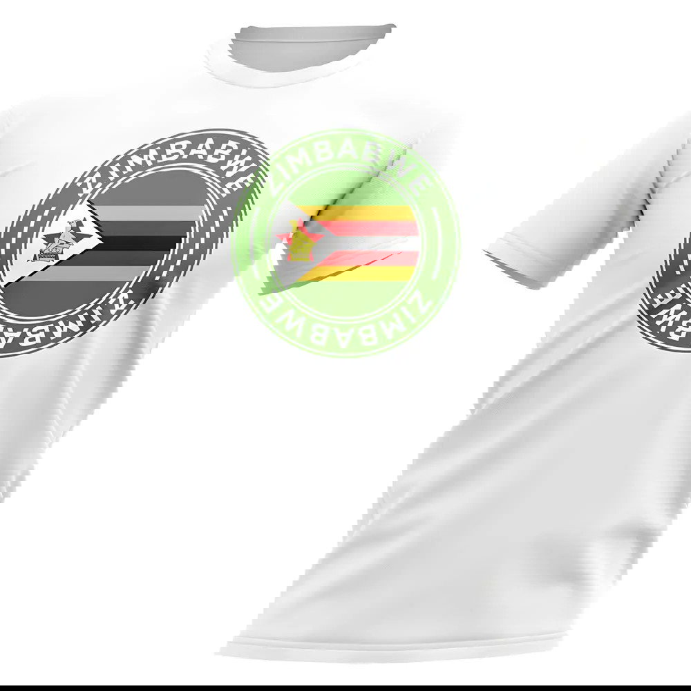 Zimbabwe Football Badge T-Shirt (White)