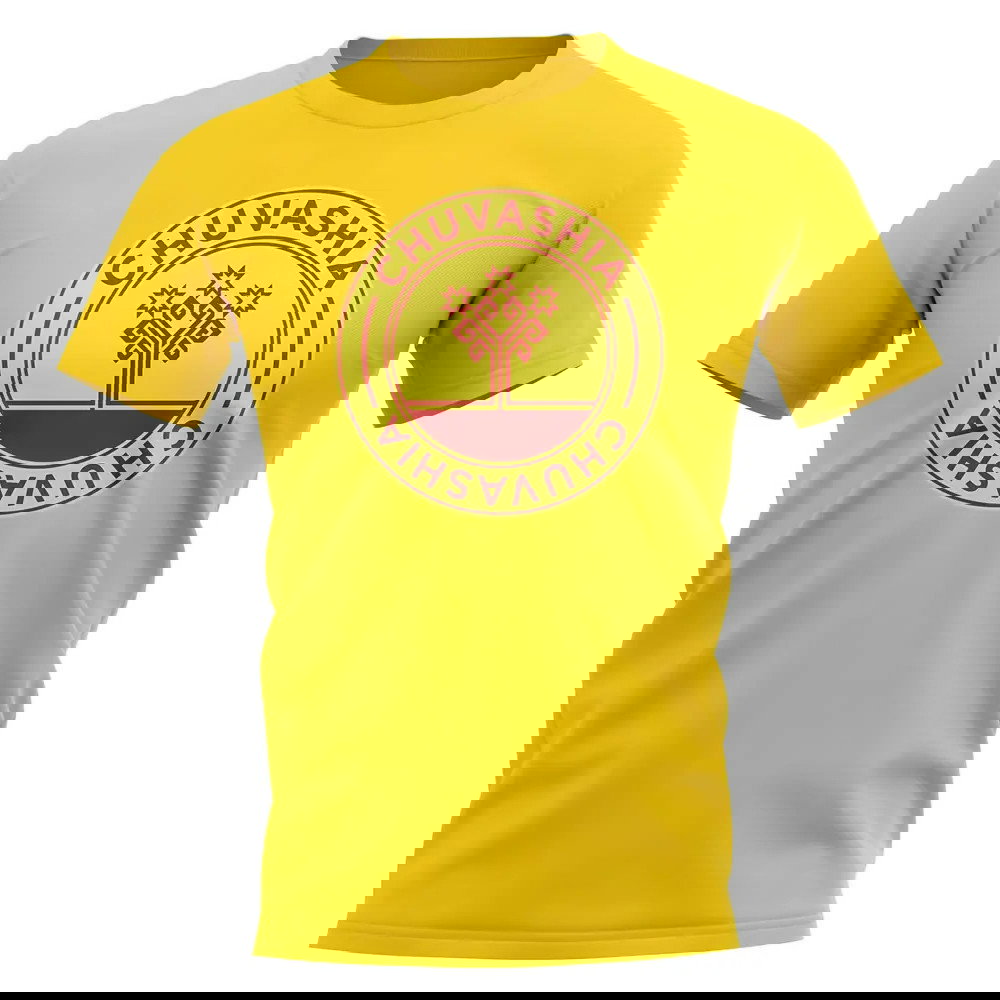 Chuvashia Football Badge T-Shirt (Yellow)