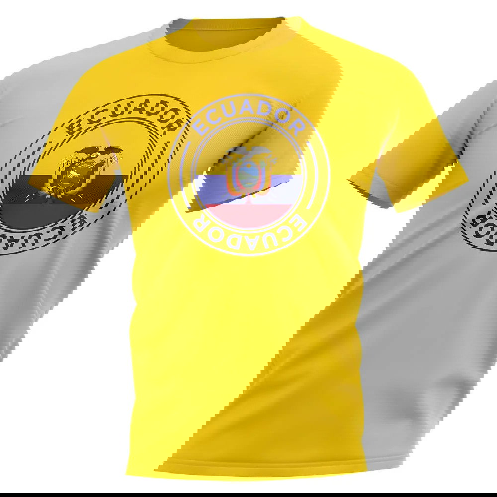 Ecuador Football Badge T-Shirt (Yellow)