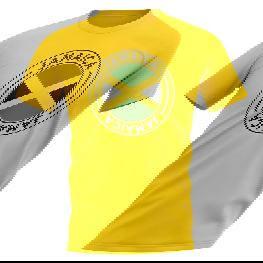 Jamaica Football Badge T-Shirt (Yellow)