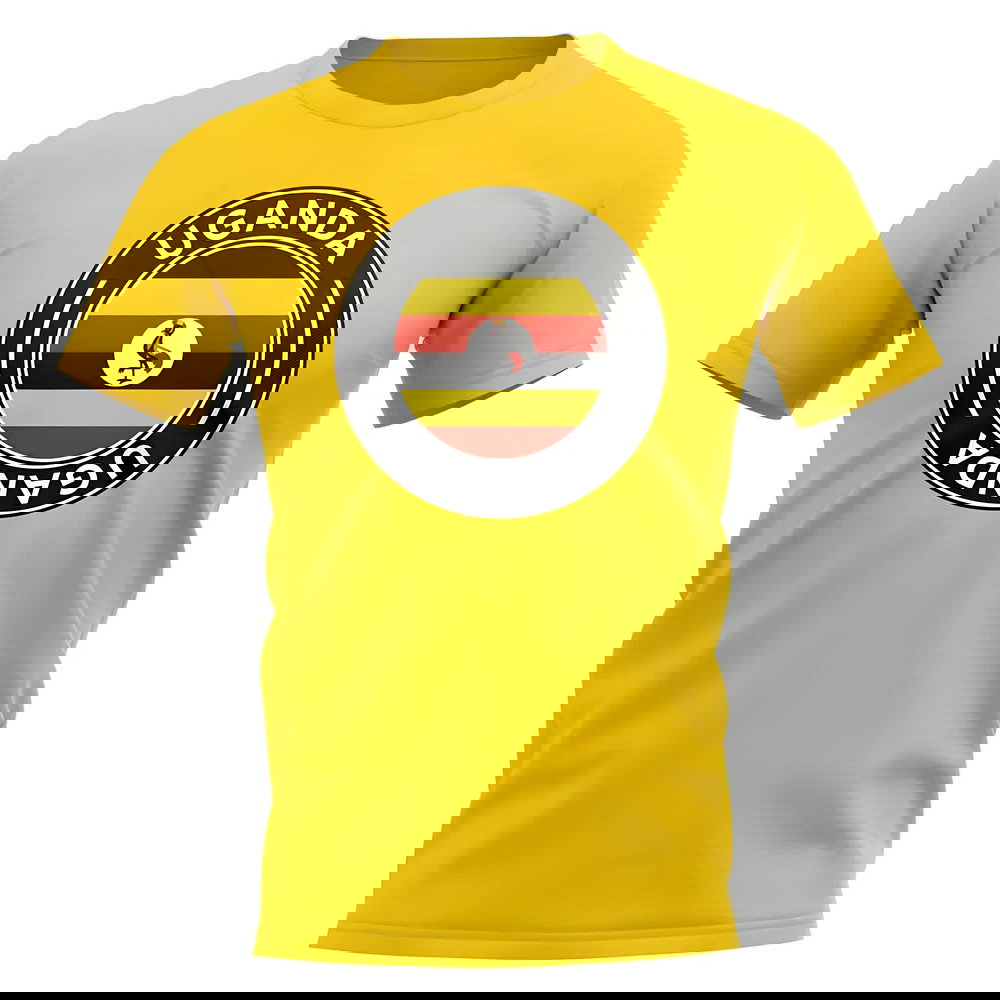 Uganda Football Badge T-Shirt (Yellow)