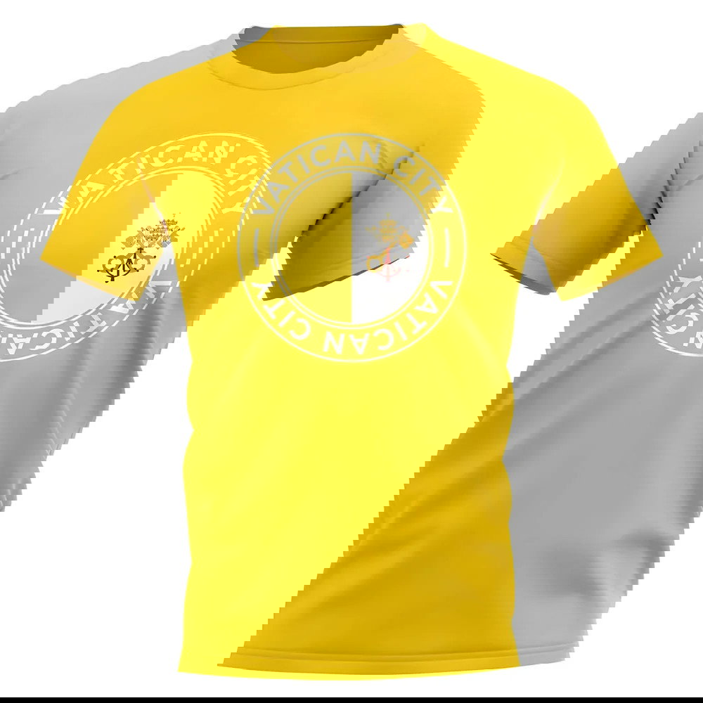 Vatican City Football Badge T-Shirt (Yellow)
