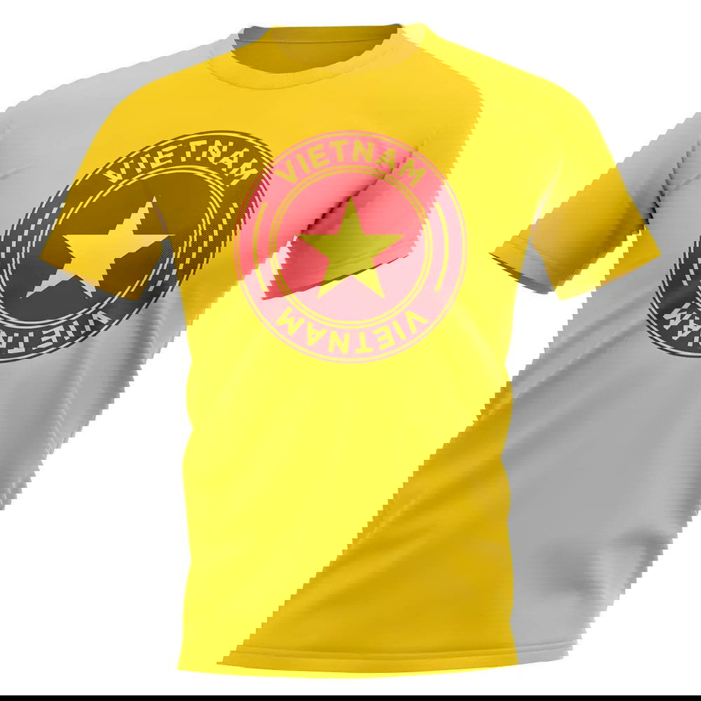Vietnam Football Badge T-Shirt (Yellow)