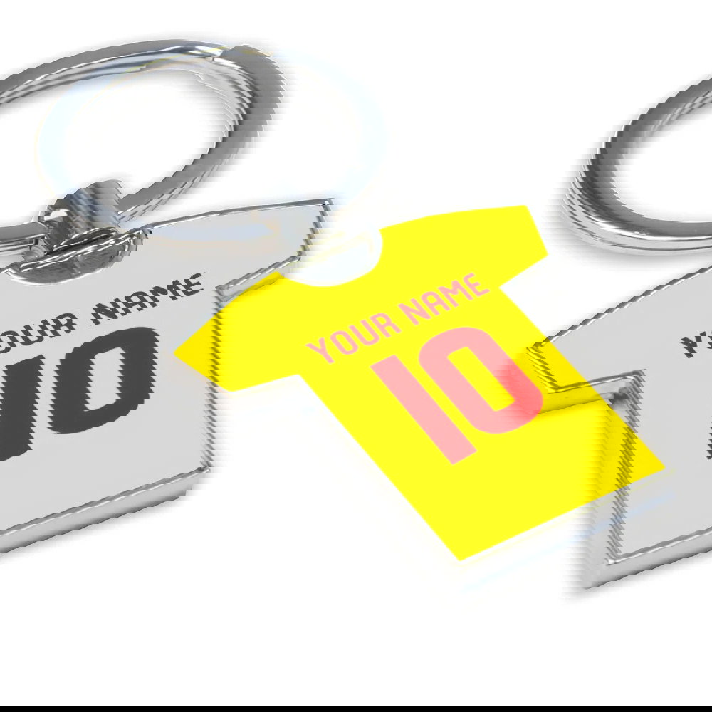 Personalised Albion Rovers Football Shirt Key Ring