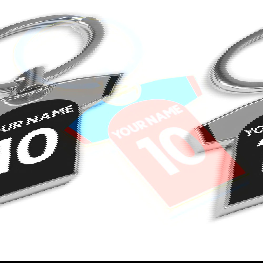 Personalised Burnley Football Shirt Key Ring