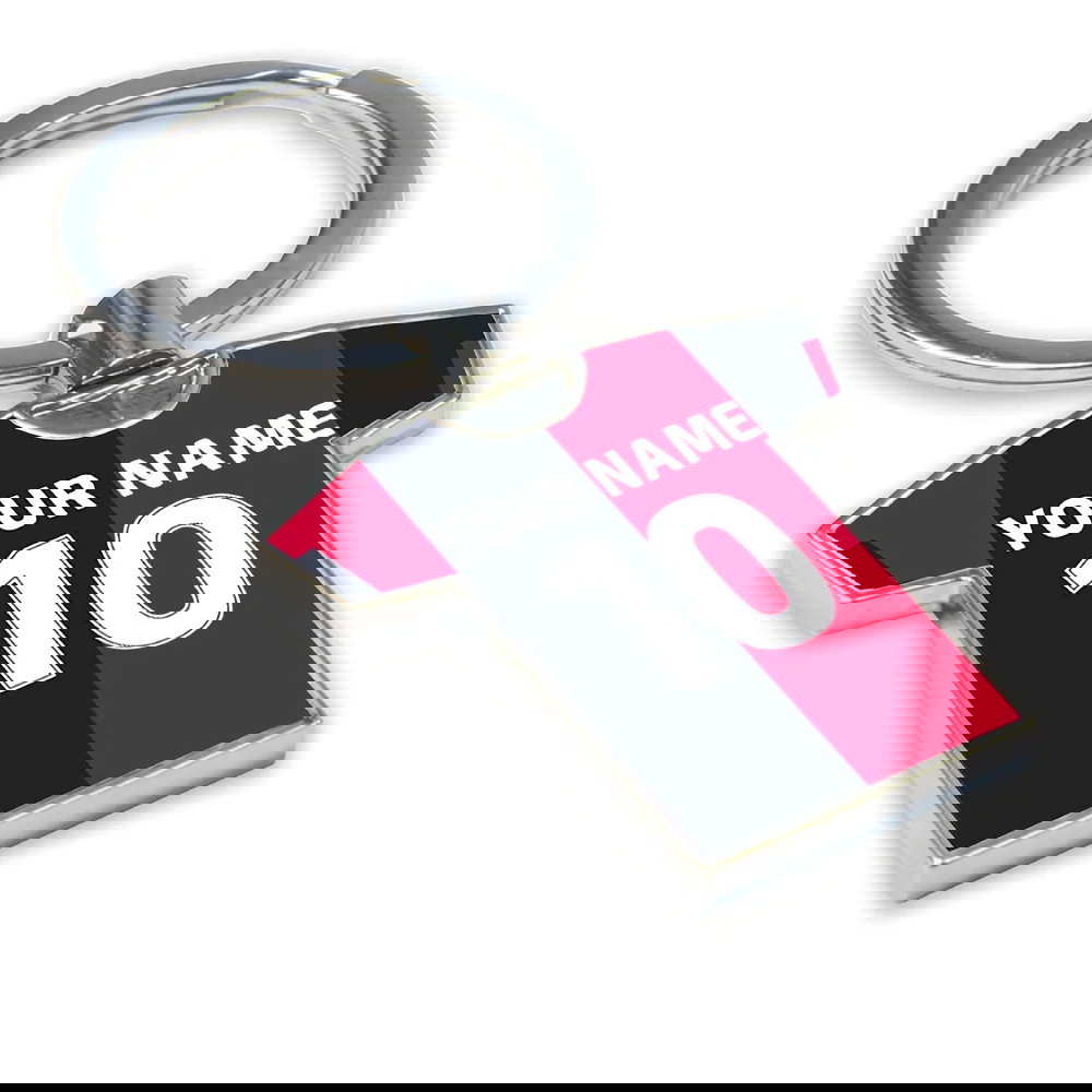 Personalised Cagliari Football Shirt Key Ring