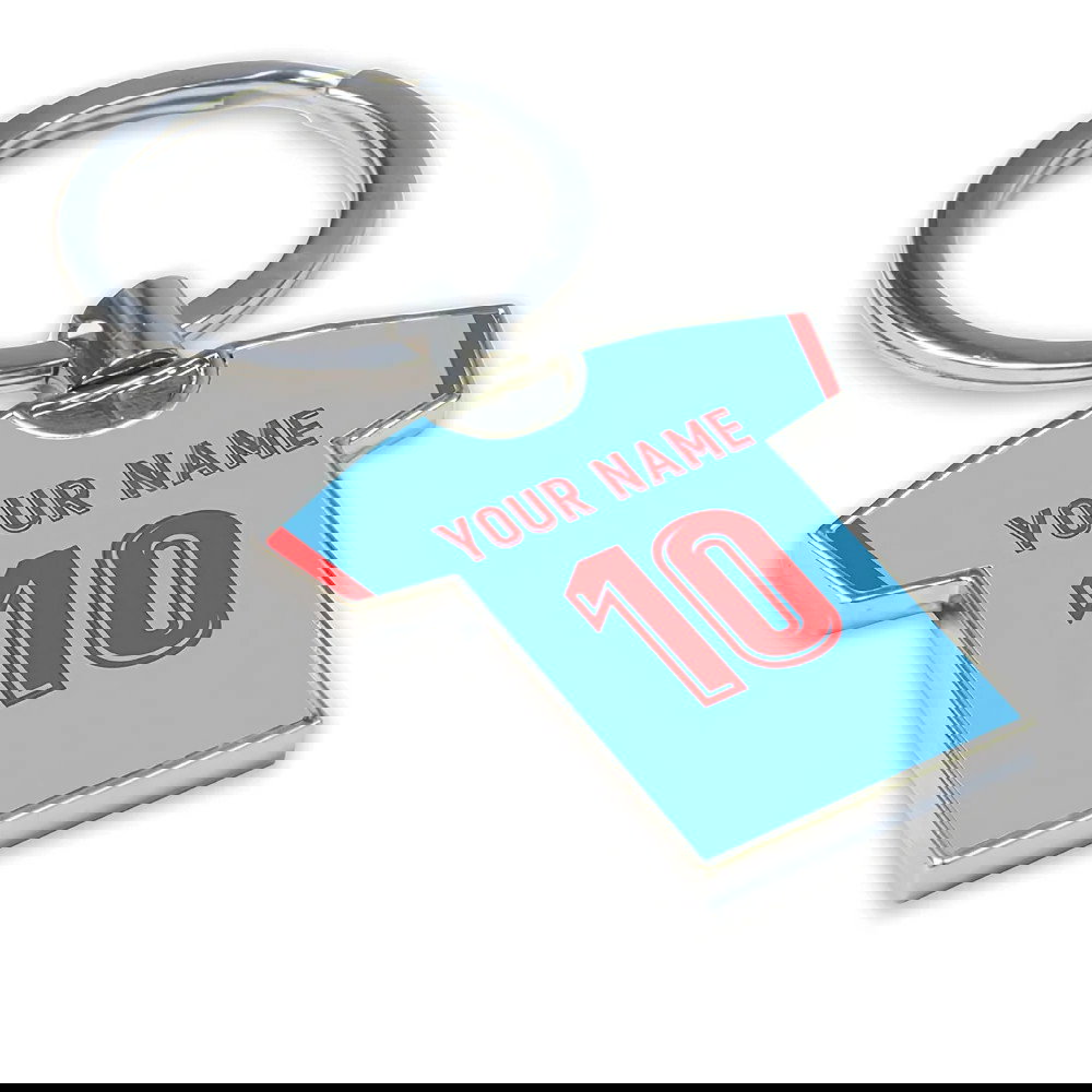 Personalised Celta Vigo Football Shirt Key Ring