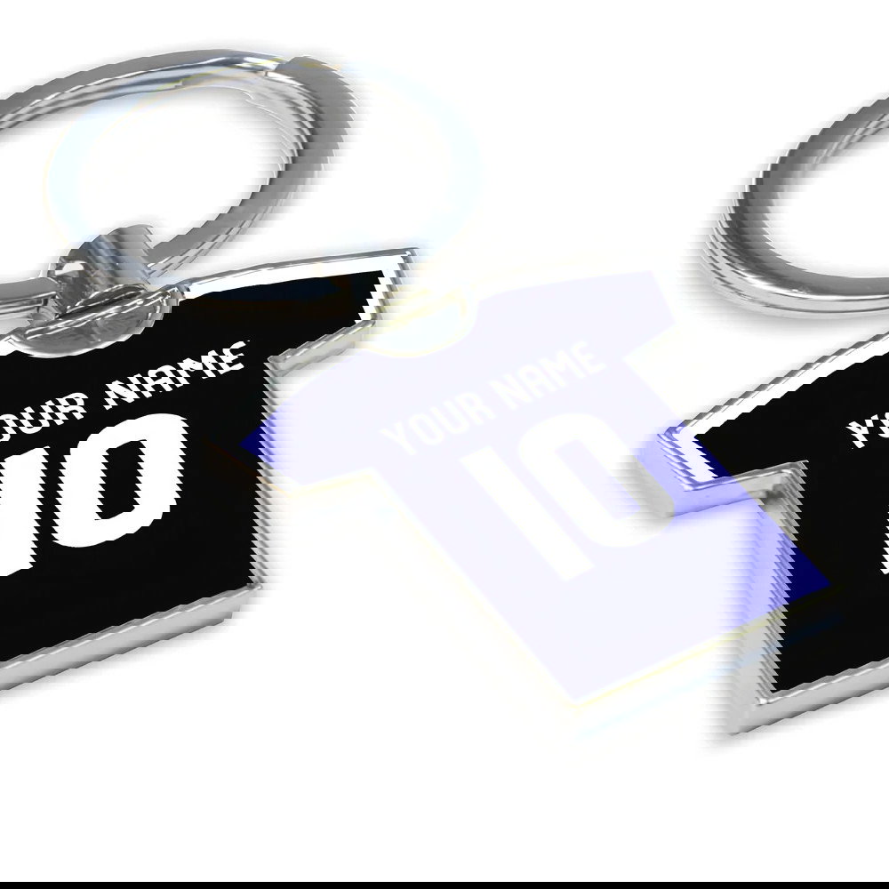 Personalised Dundee Football Shirt Key Ring