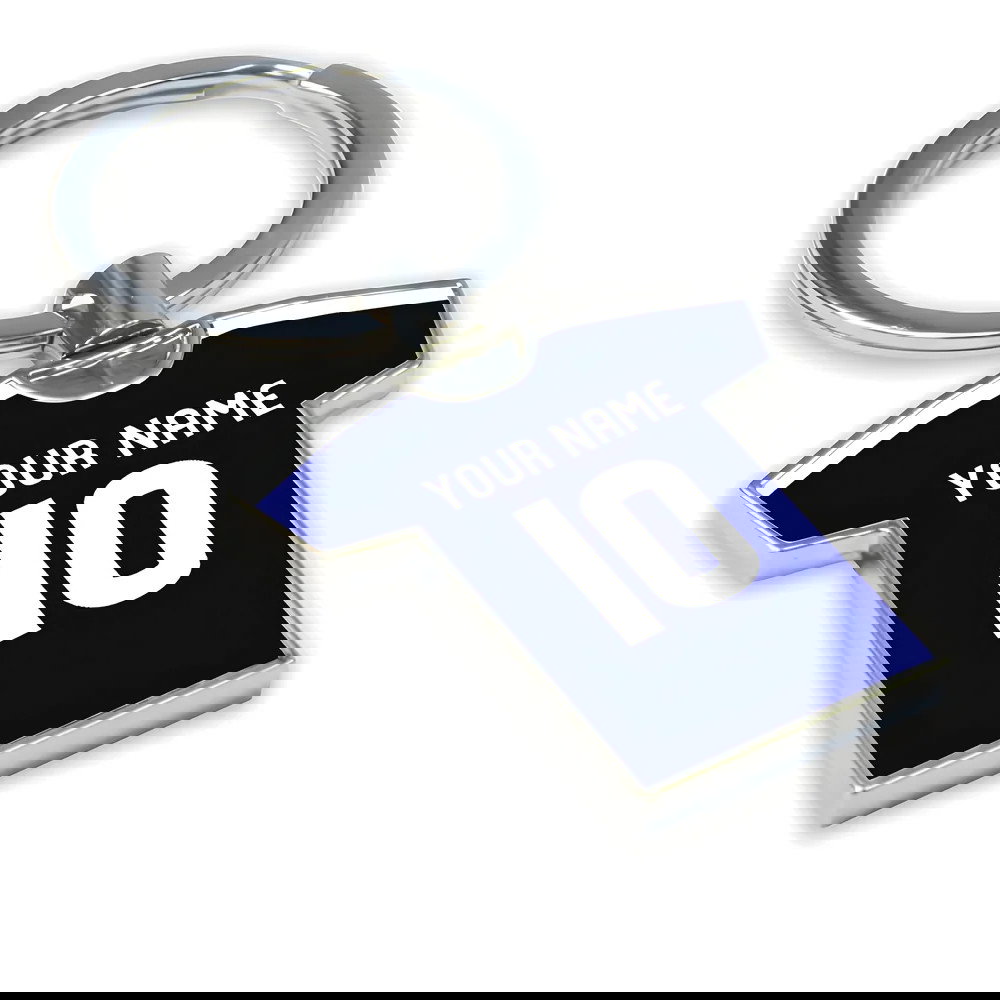Personalised Falkirk Football Shirt Key Ring