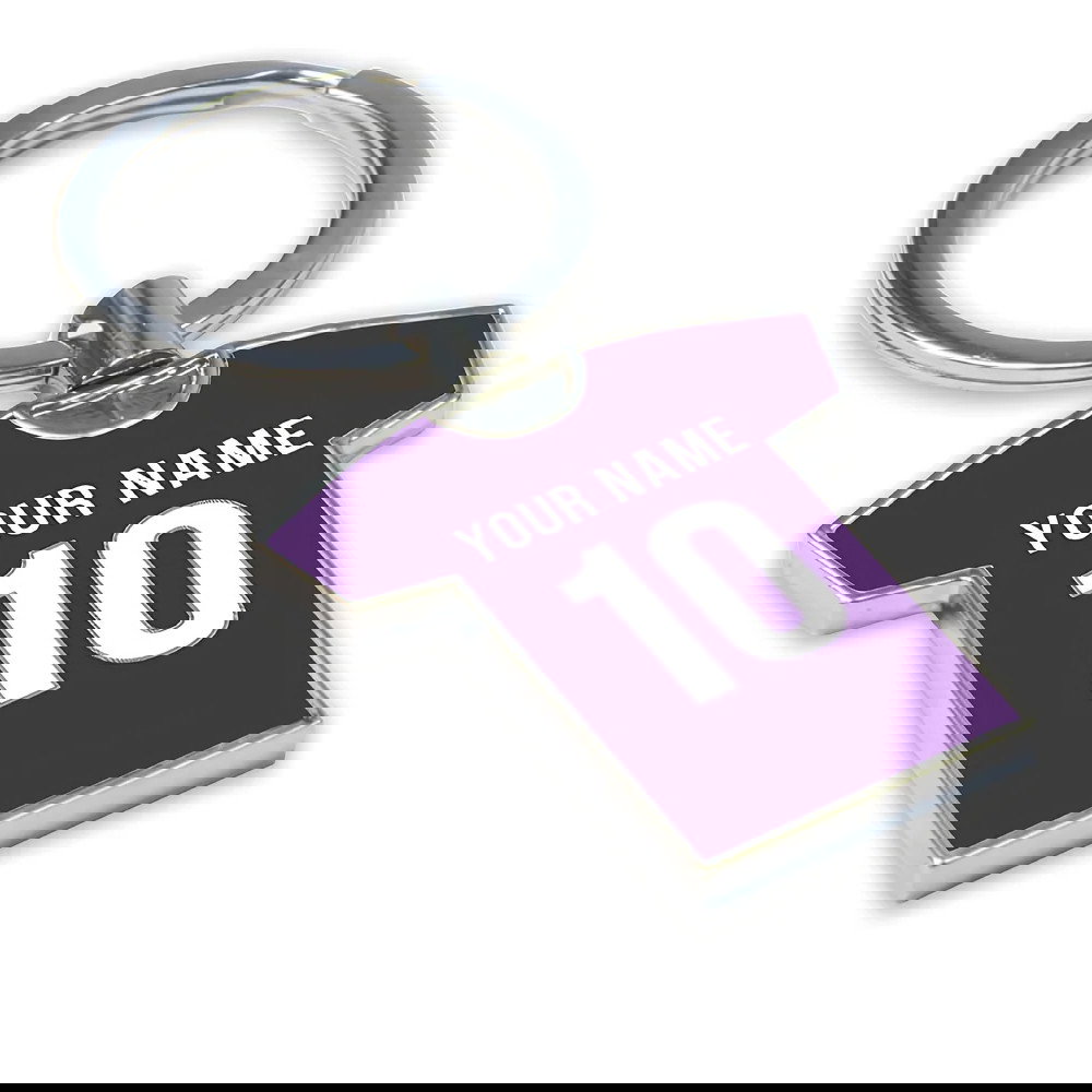 Personalised Fiorentina Football Shirt Key Ring