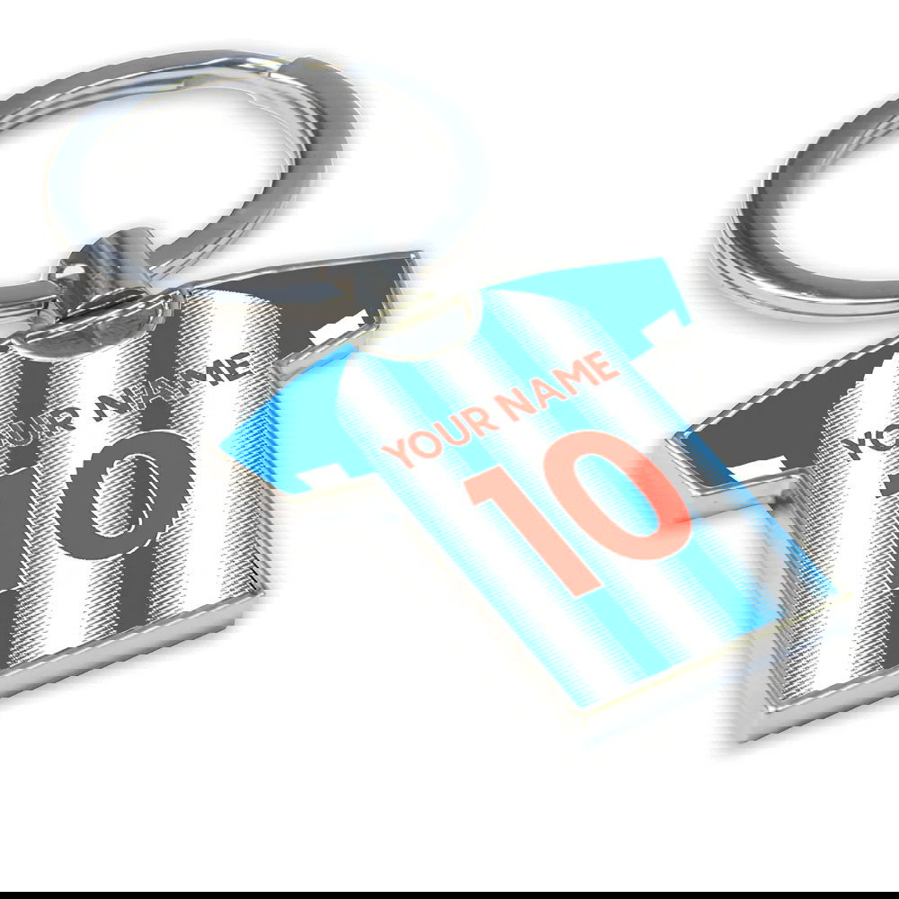 Personalised Huddersfield Town Football Shirt Key Ring