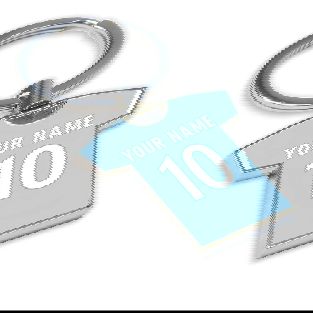 Personalised Lazio Football Shirt Key Ring