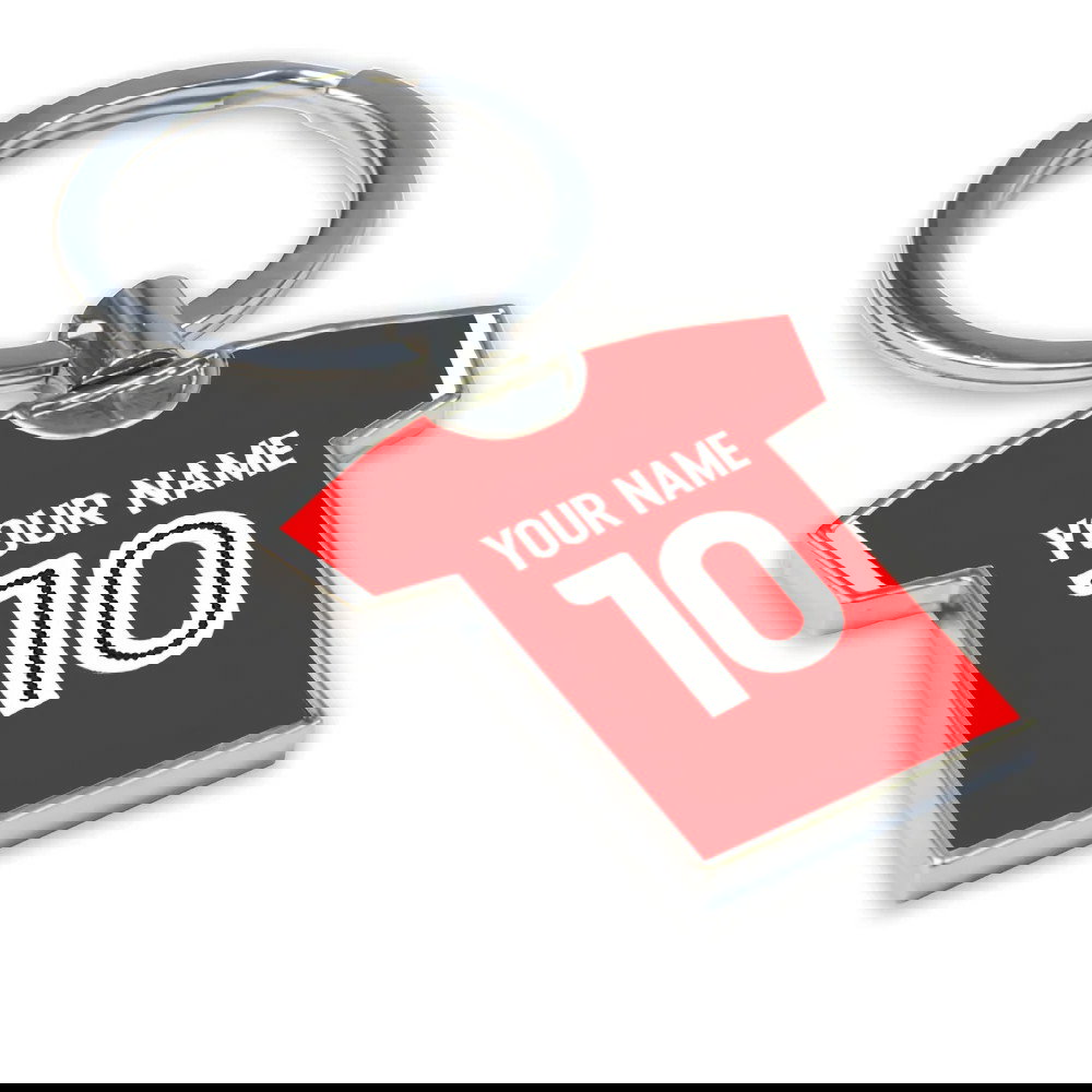 Personalised Nottingham Forest Football Shirt Key Ring