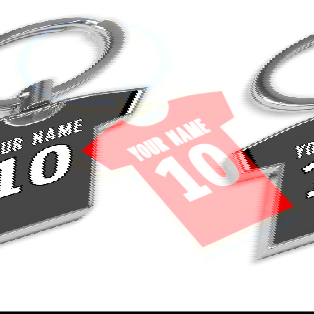 Personalised Stade Rennais Football Shirt Key Ring