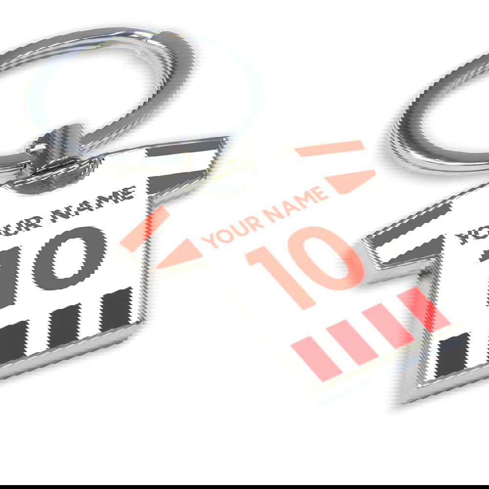 Personalised Stoke City Football Shirt Key Ring