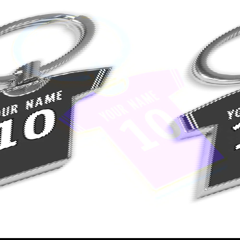 Personalised Toulouse Football Shirt Key Ring