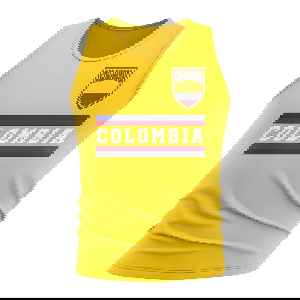 Colombia Core Football Country Sleeveless Tee (Yellow)