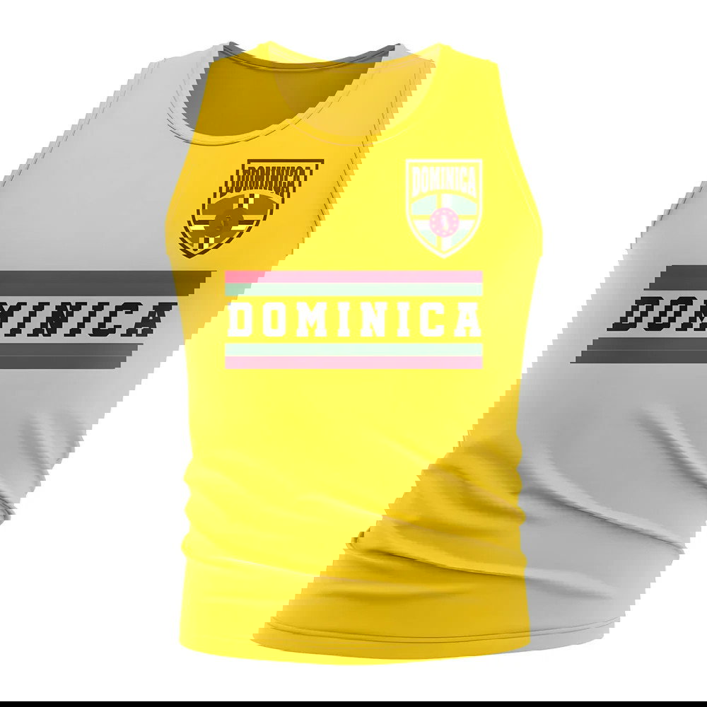 Dominica Core Football Country Sleeveless Tee (Yellow)