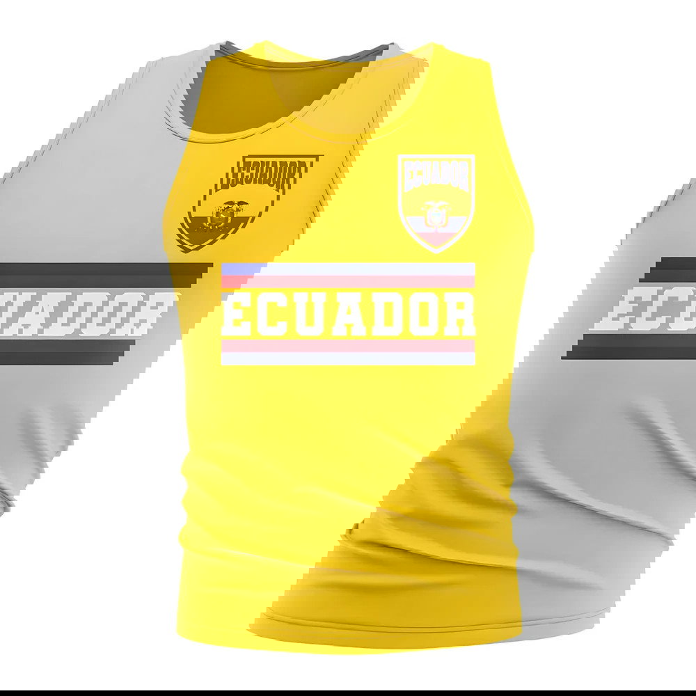 Ecuador Core Football Country Sleeveless Tee (Yellow)