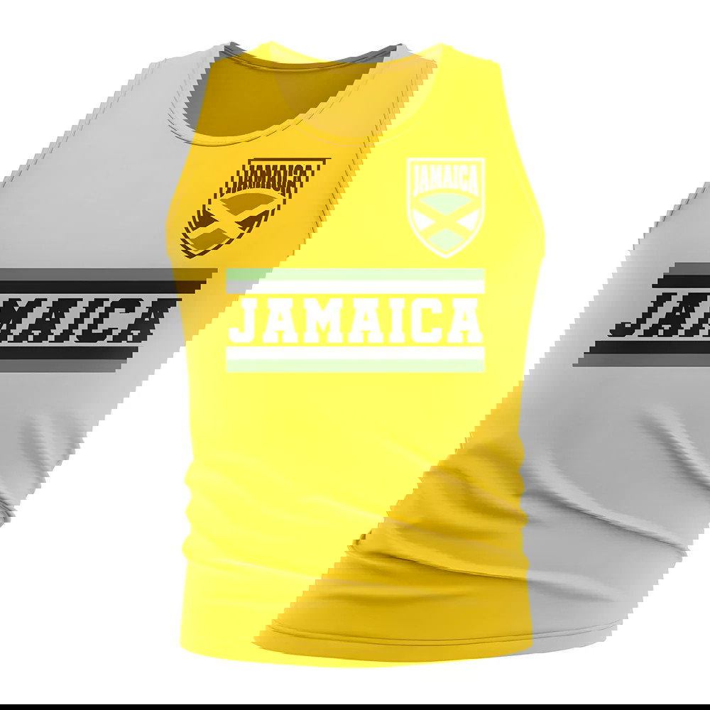 Jamaica Core Football Country Sleeveless Tee (Yellow)