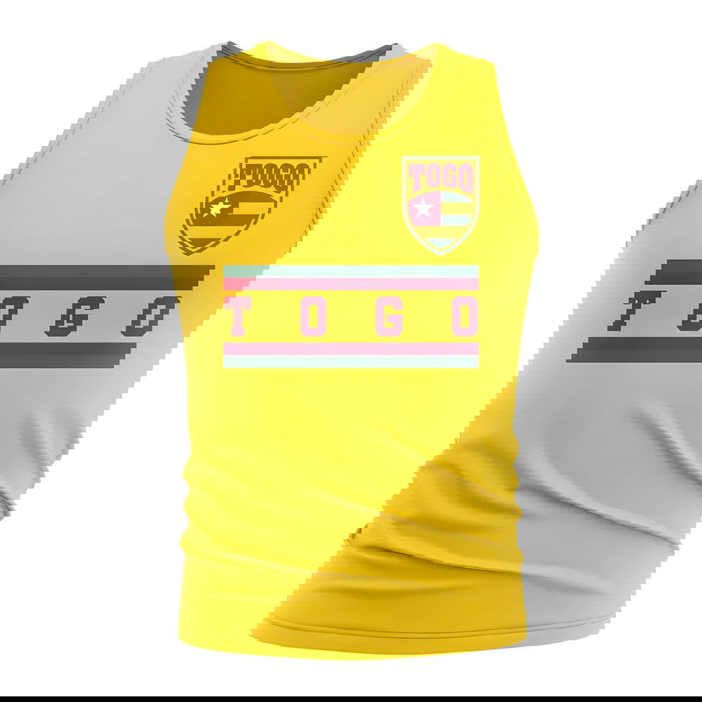 Togo Core Football Country Sleeveless Tee (Yellow)