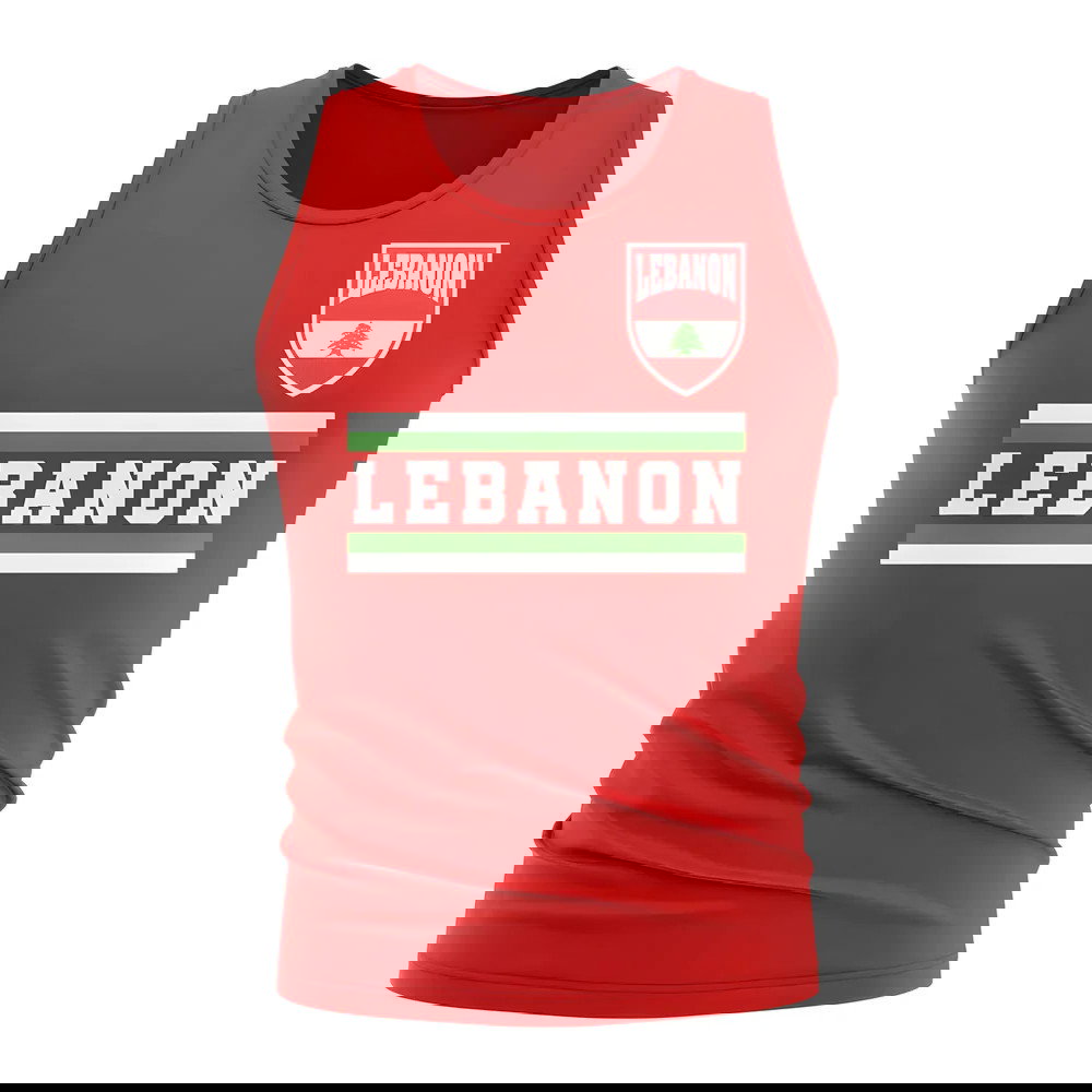 Lebanon Core Football Country Sleeveless Tee (Red)