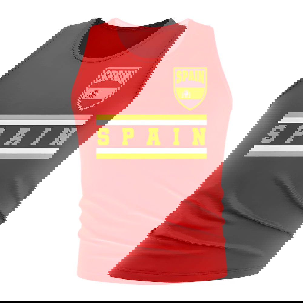 Spain Core Football Country Sleeveless Tee (Red)