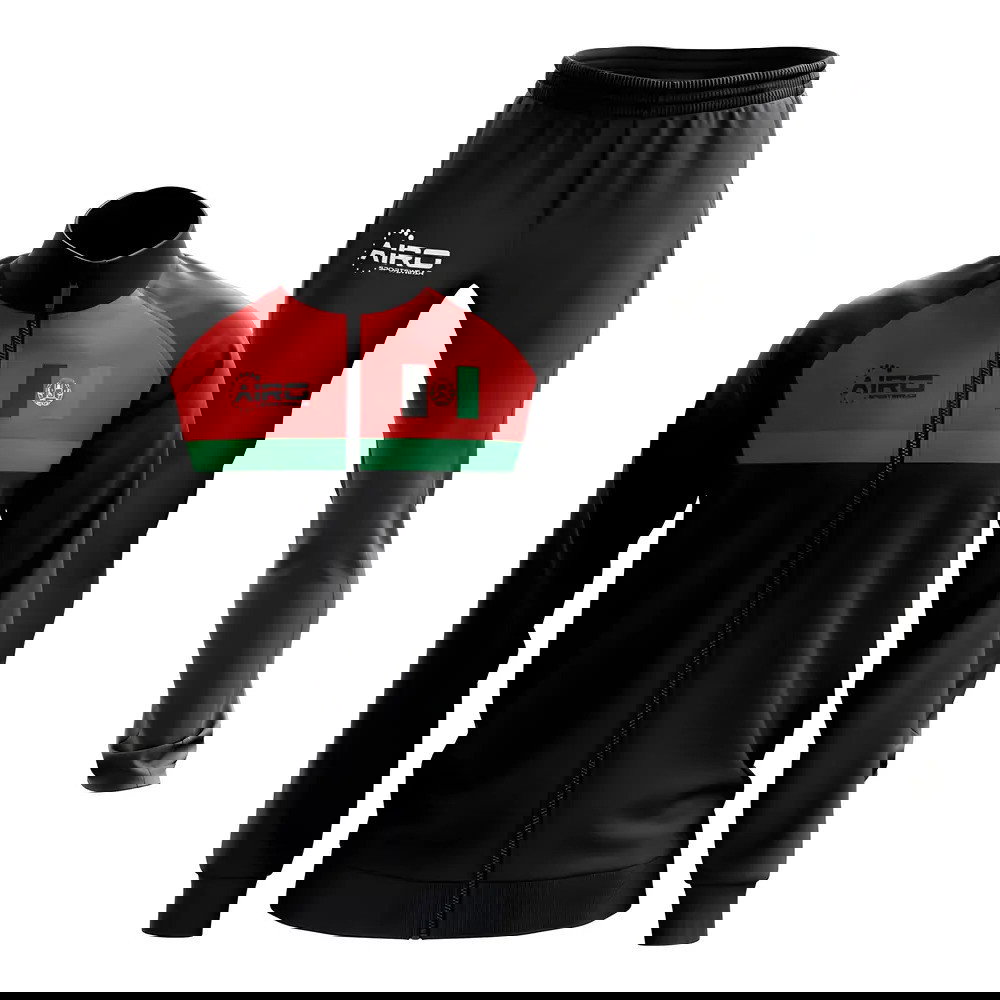 Afghanistan Concept Football Tracksuit (Black)