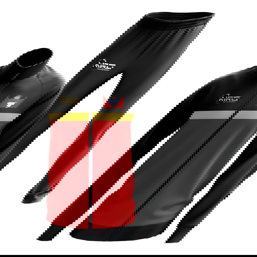 Antigua and Barbados Concept Football Tracksuit (Black)