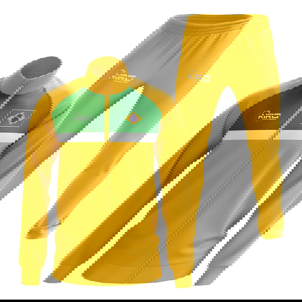 Brazil Concept Football Tracksuit (Yellow)