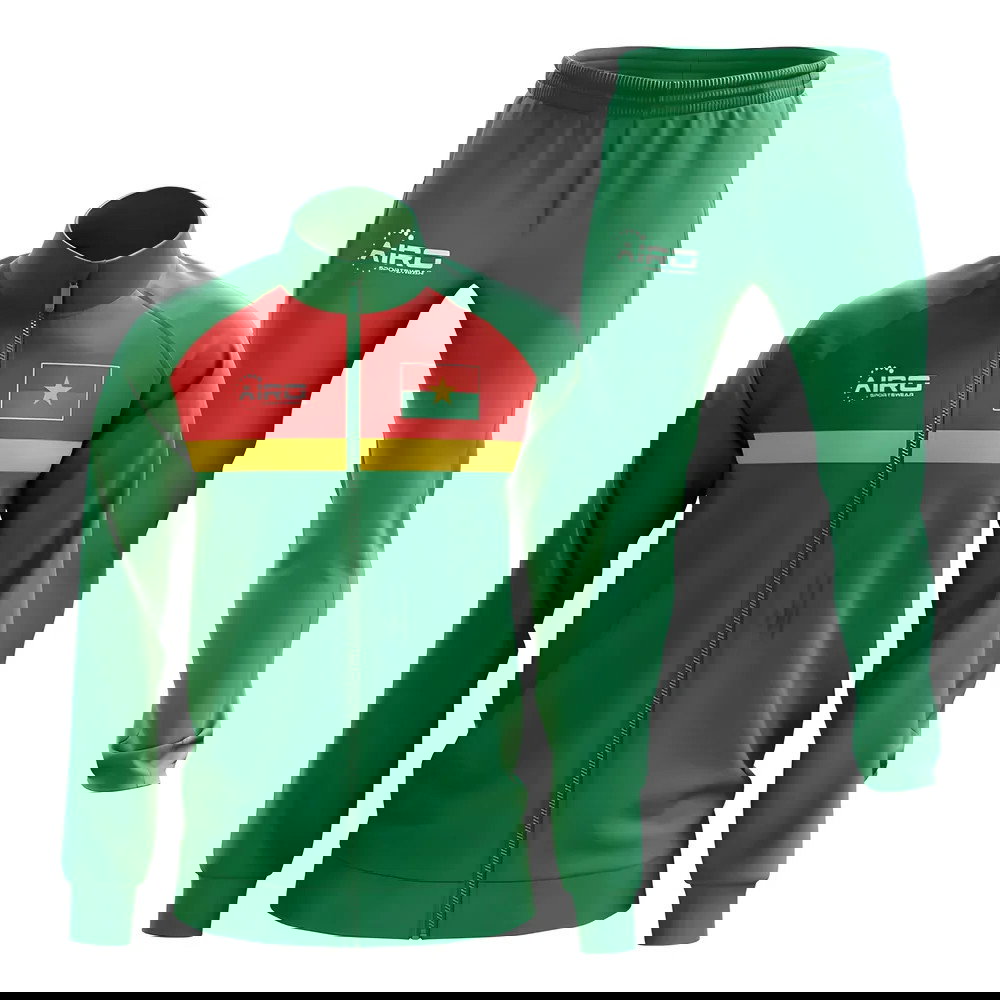 Burkino Faso Concept Football Tracksuit (Green)