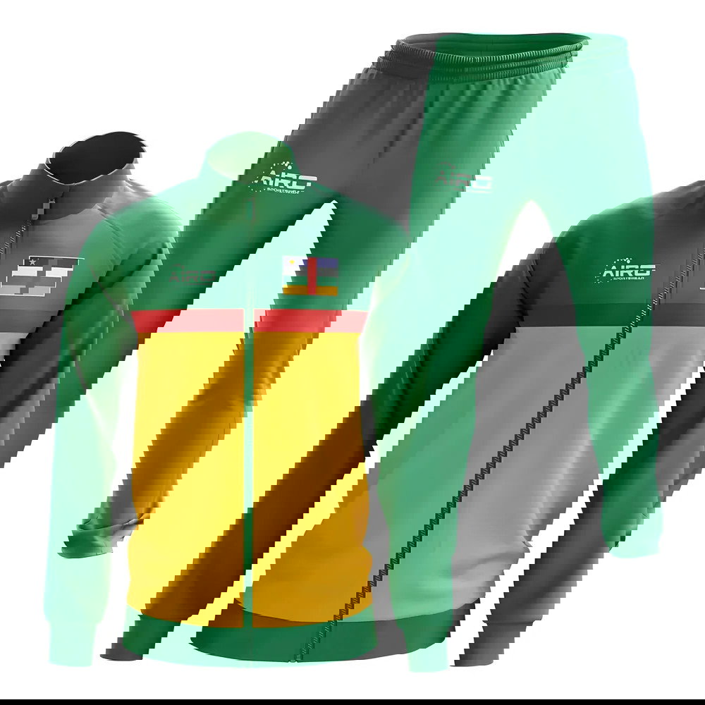 Central African Republic Concept Football Tracksuit (Green)